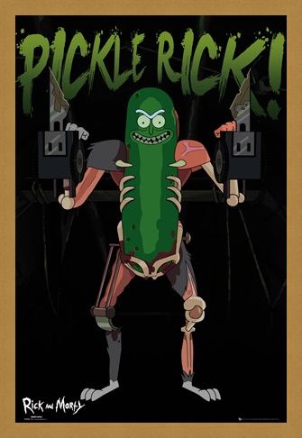 Framed Framed Pickle Rick - Rick and Morty