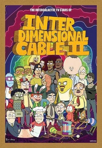 Framed Framed Stars of Interdimensional Cable - Rick and Morty