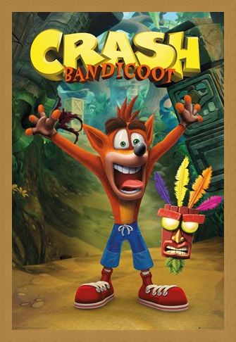 Framed Framed Crash and Aku Aku - Crash Bandicoot