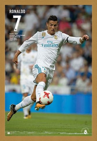 Framed Framed Ronaldo 17/18 - Real Madrid
