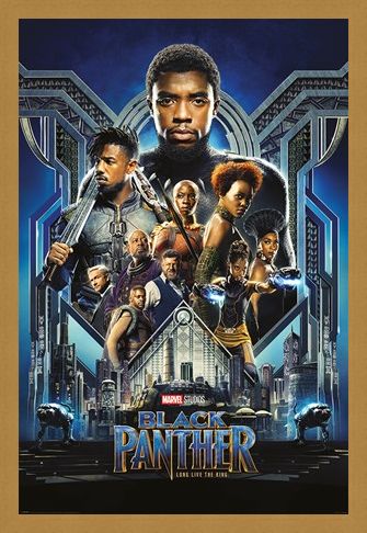 Framed Framed One Sheet - Black Panther