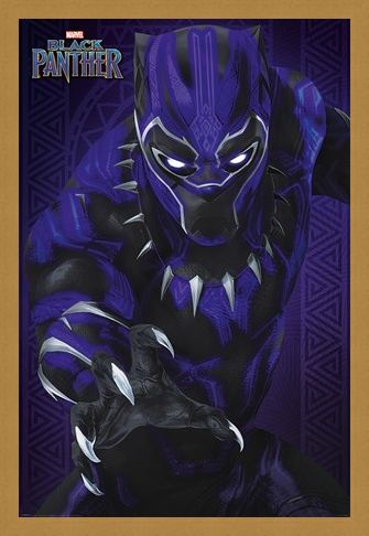 Framed Framed Glow - Black Panther