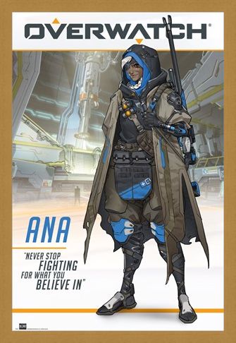 Framed Framed Ana The World's Most Elite Sniper - Overwatch