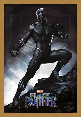 Framed Framed Black Panther Stance - Marvel