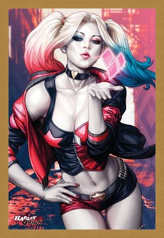 Framed Framed Harley Quinn Kiss - Batman