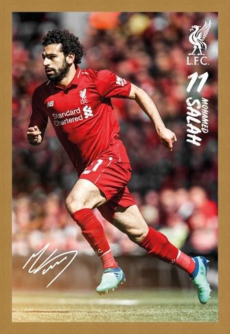 Framed Framed Salah 18/19 - Liverpool