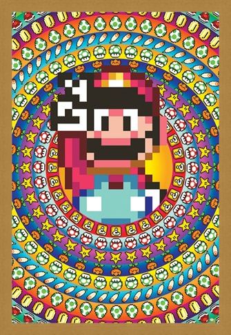 Framed Framed Power Ups - Super Mario