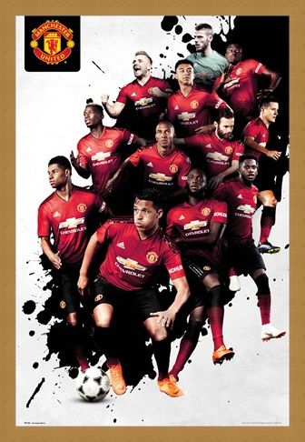Framed Framed Players 18-19 - Manchester United