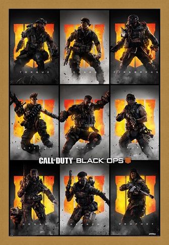 Framed Framed Black Ops 4 Characters - Call Of Duty