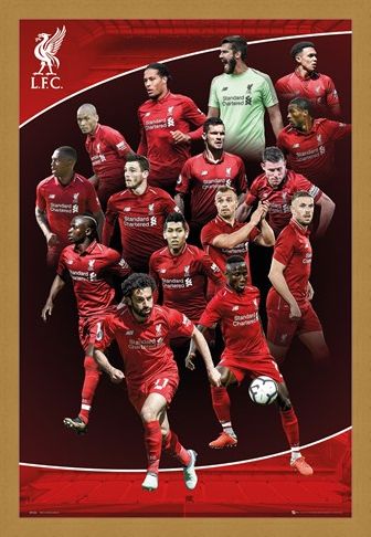 Framed Framed Team Photo - Liverpool FC