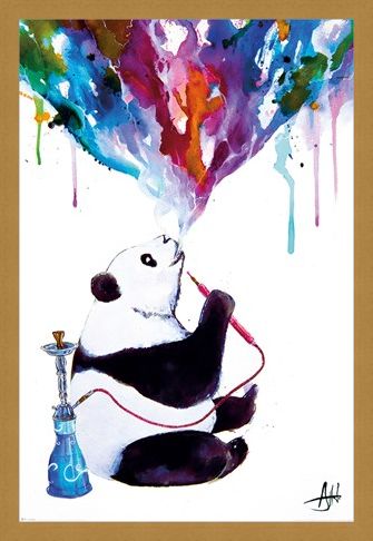Framed Framed Chai Panda - Marc Allante