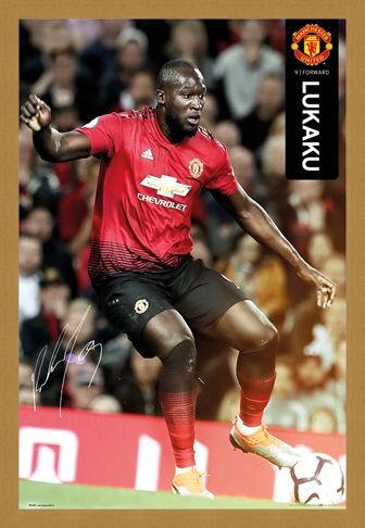 Framed Framed Lukaku 18-19 - Manchester United