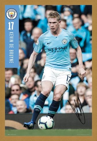 Framed Framed De Bruyne 18-19 - Manchester City
