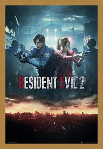 Framed Framed City Key Art - Resident Evil 2