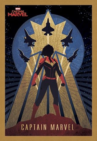 Framed Framed Deco - Captain Marvel