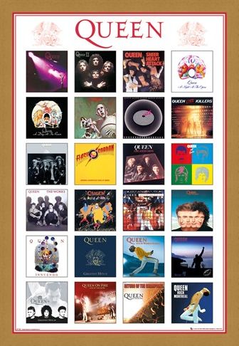 Framed Framed Album Covers - Queen