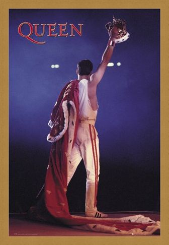 Framed Framed Freddie Mercury Crown - Queen