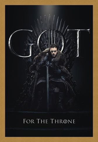 Framed Framed Jon For The Throne - Game Of Thrones