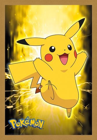 Framed Framed Pikachu Neon - Pokemon
