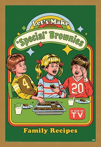Framed Framed Let's Make Special Brownies - Steven Rhodes