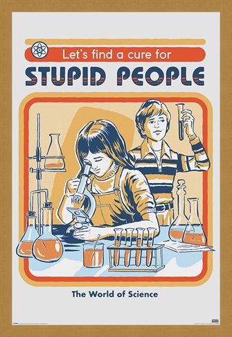 Framed Framed Let's Find A Cure For Stupid People - Steven Rhodes