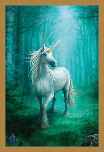 Framed Framed Forest Unicorn - Anne Stokes