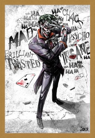 Framed Framed Joker Type - DC Comics