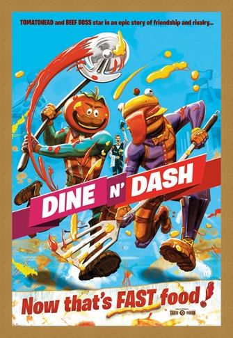 Framed Framed Dine N Dash - Fortnite