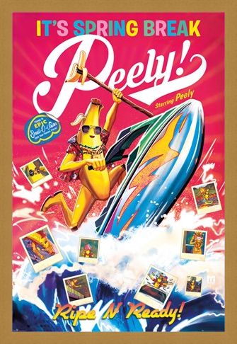 Framed Framed Spring Break Peely - Fortnite