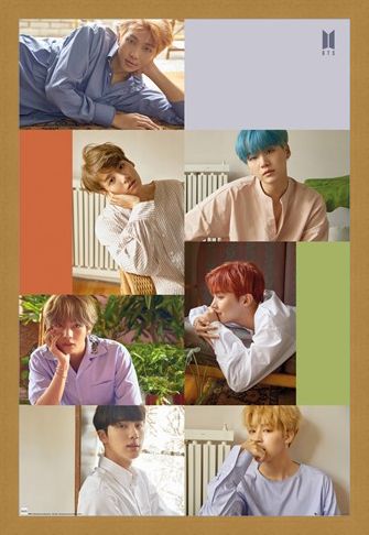 Framed Framed Group Collage - BTS K-Pop