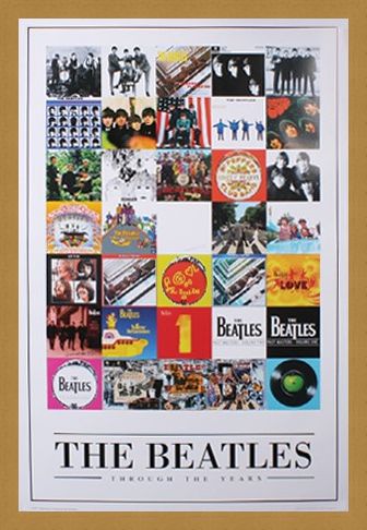 Framed Framed Album Cover Montage - The Beatles