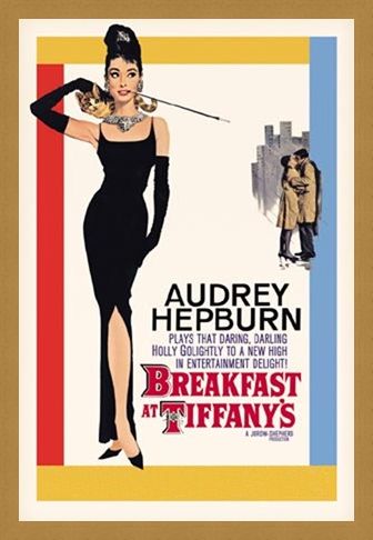 Framed Framed Audrey Hepburn stars in Breakfast at Tiffany's - Breakfast at Tiffany's