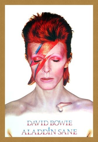 Framed Framed Aladdin Sane Album Cover Art 1973 - David Bowie Album Covers