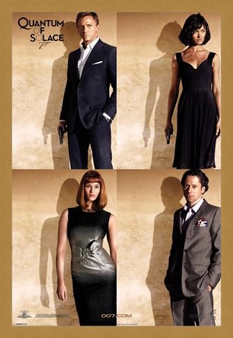 Framed Framed Bond Stars - Quantum Of Solace