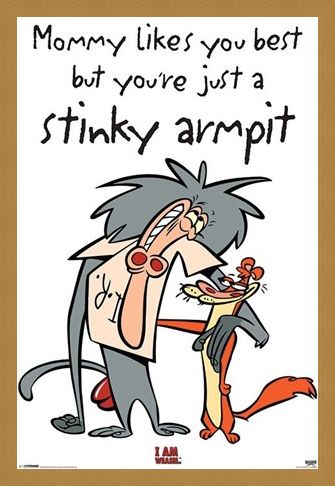 Framed Framed Stinky Armpit - I Am Weasel
