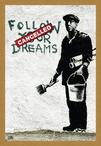 Framed Framed Follow Your Dreams - Banksy