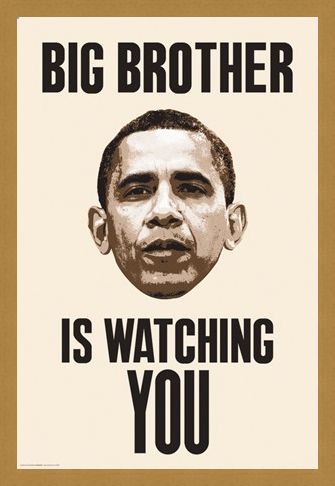 Framed Framed Big Brother Is Watching You - Obama