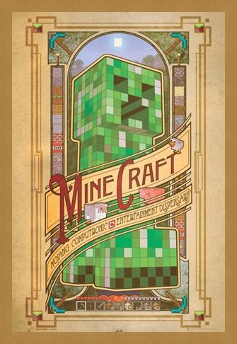 Framed Framed Mojang Computronic Entertainment Dispensary - Minecraft