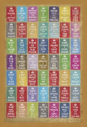 Framed Framed Anti Keep Calm Compilation - Keep Calm and Carry On