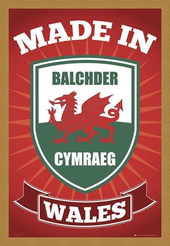 Framed Framed Made in Wales - Welsh Pride
