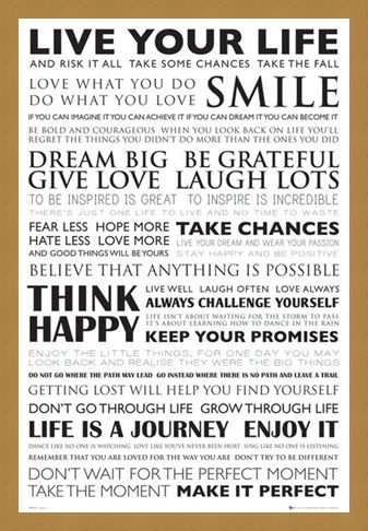 Framed Framed Dream Big - Think happy and Smile