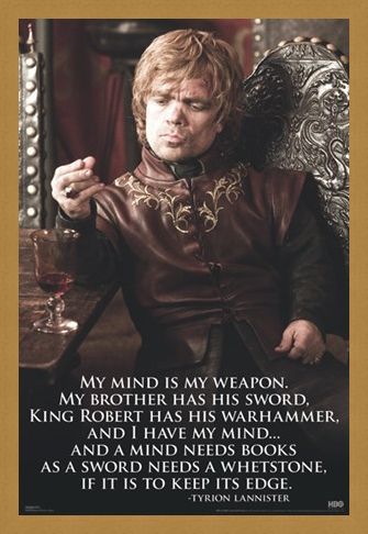 Framed Framed My Mind Is My Weapon - Game of Thrones