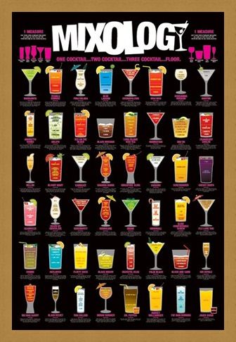 Framed Framed One Cocktail...Two Cocktail...Three Cocktail...Floor! - Mixology