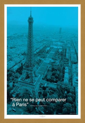 Framed Framed Nothing can compare to Paris - Eiffel Tower