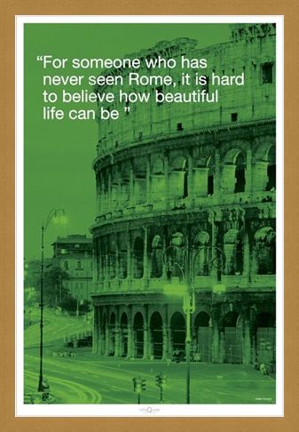 Framed Framed Beautiful Life - Rome