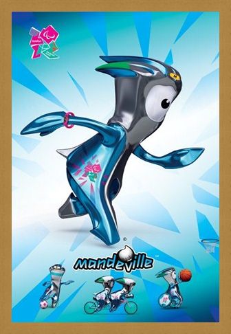 Framed Framed Mandeville - London Olympic Mascot