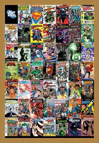 Framed Framed The World's Greatest Super Heroes - DC Comics Montage