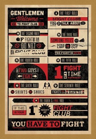 Framed Framed The First Rule of Fight Club... - Fight Club