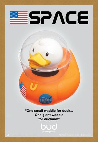 Framed Framed Space Duck - Bud Ducks