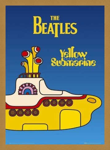 Framed Framed Yellow Submarine - The Beatles